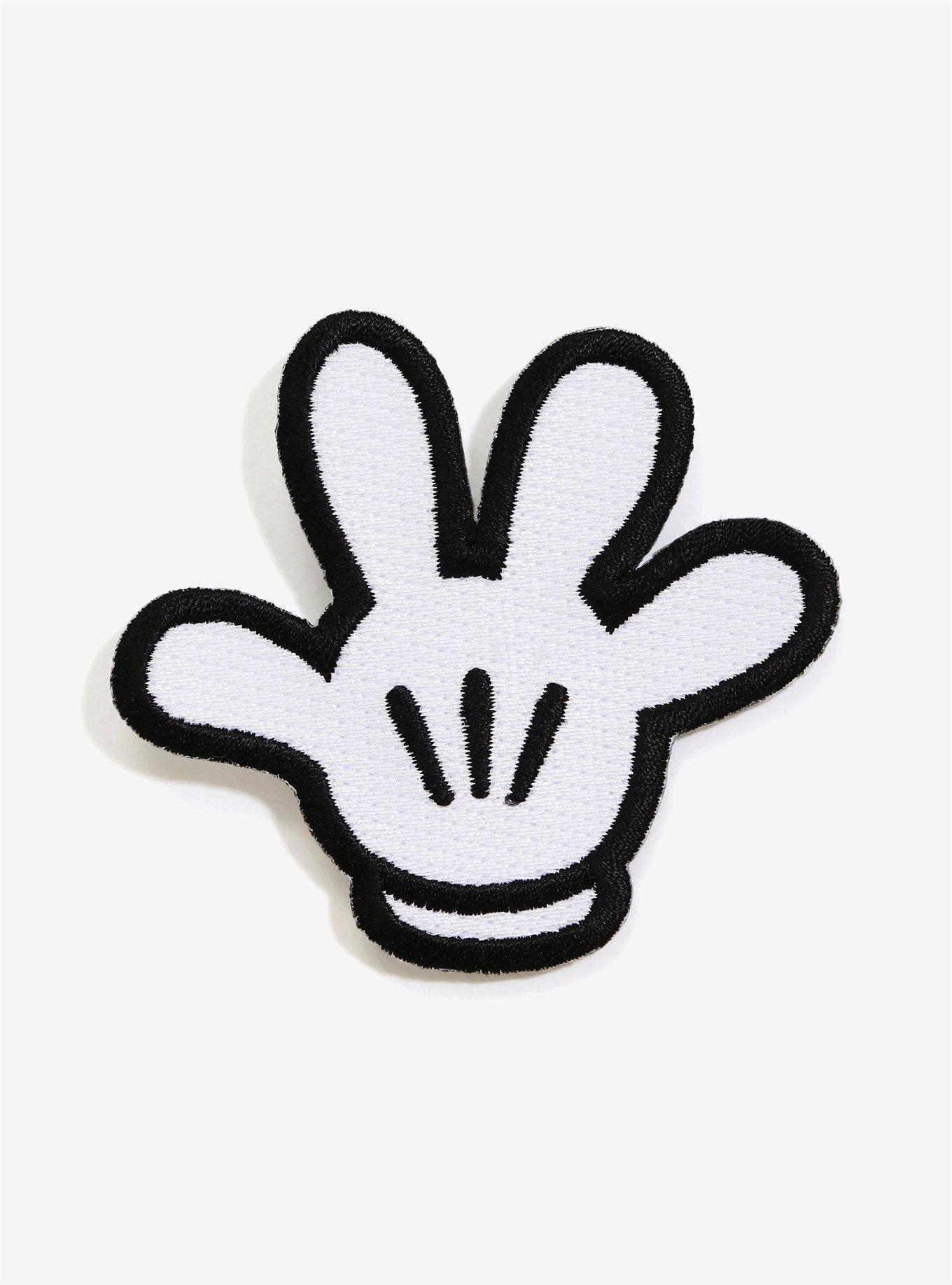 Disney Mickey Mouse Hand Iron-On Patch, , hi-res
