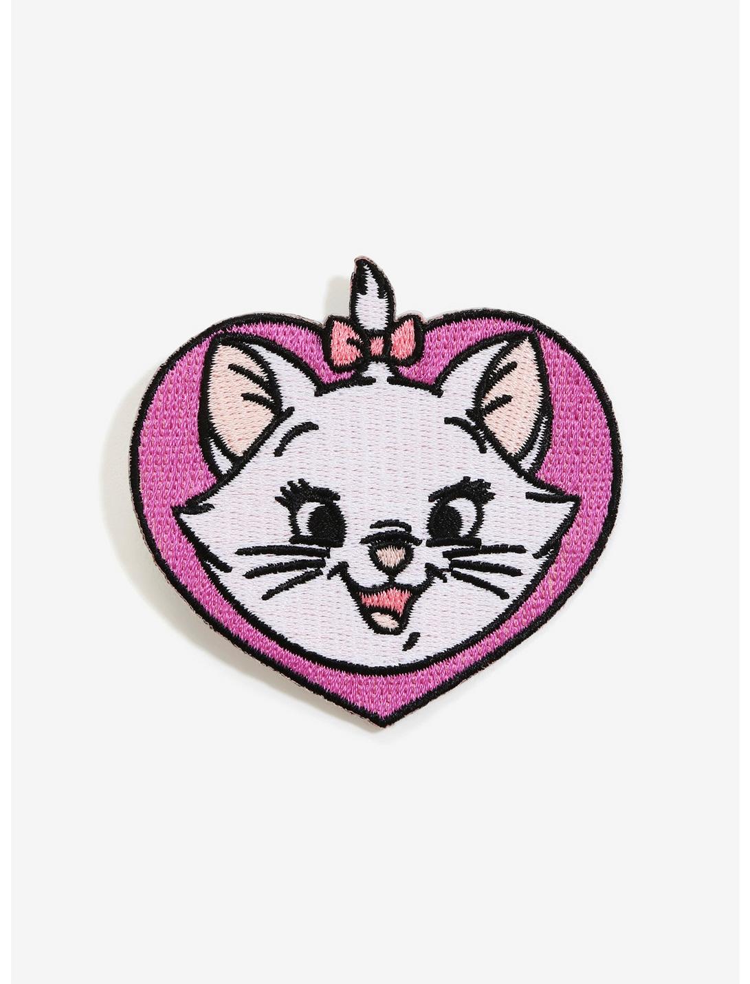 Disney The Aristocats Marie Heart Iron-On Patch, , hi-res