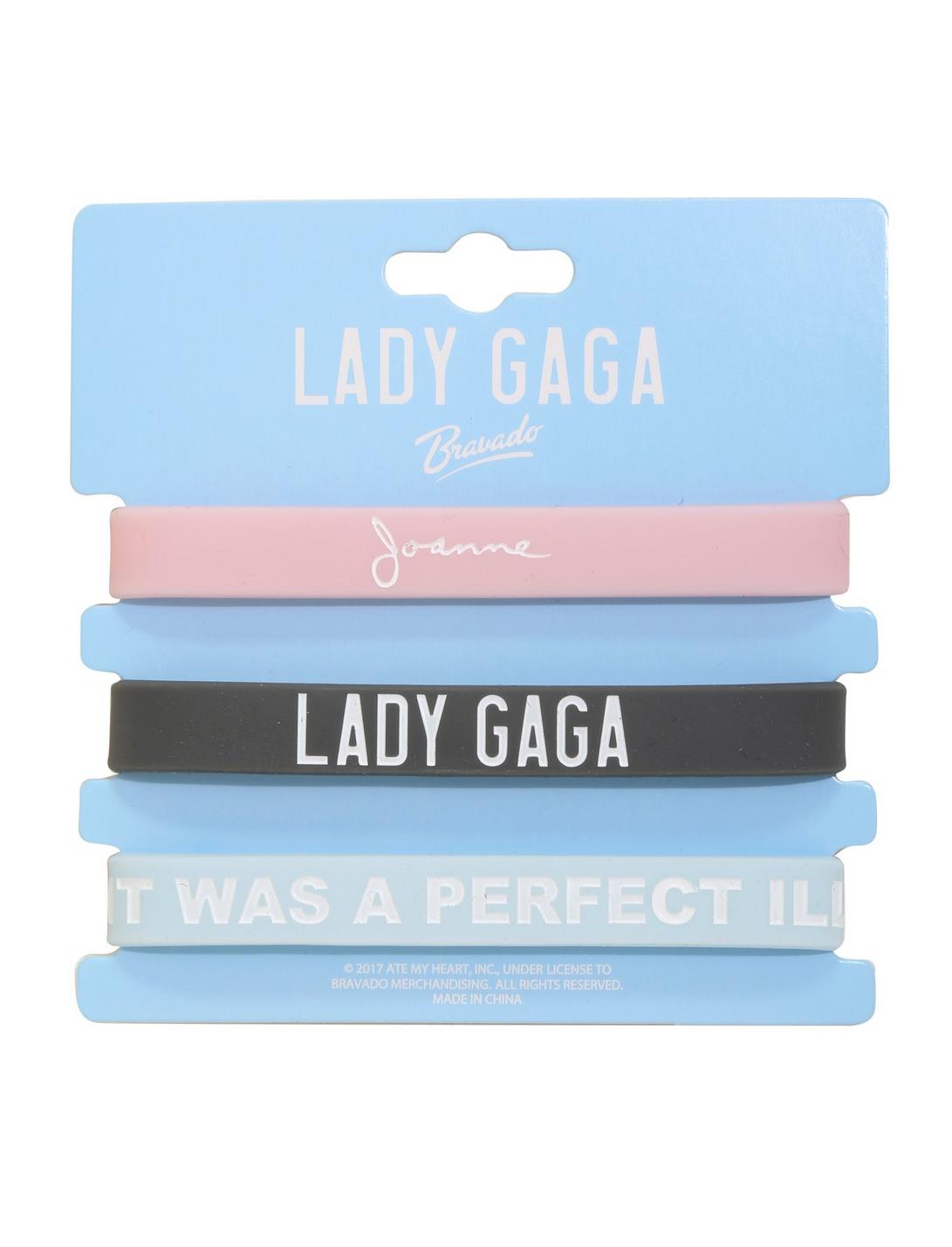 Lady Gaga Joanne Lyrics Rubber Bracelet 3 Pack, , hi-res