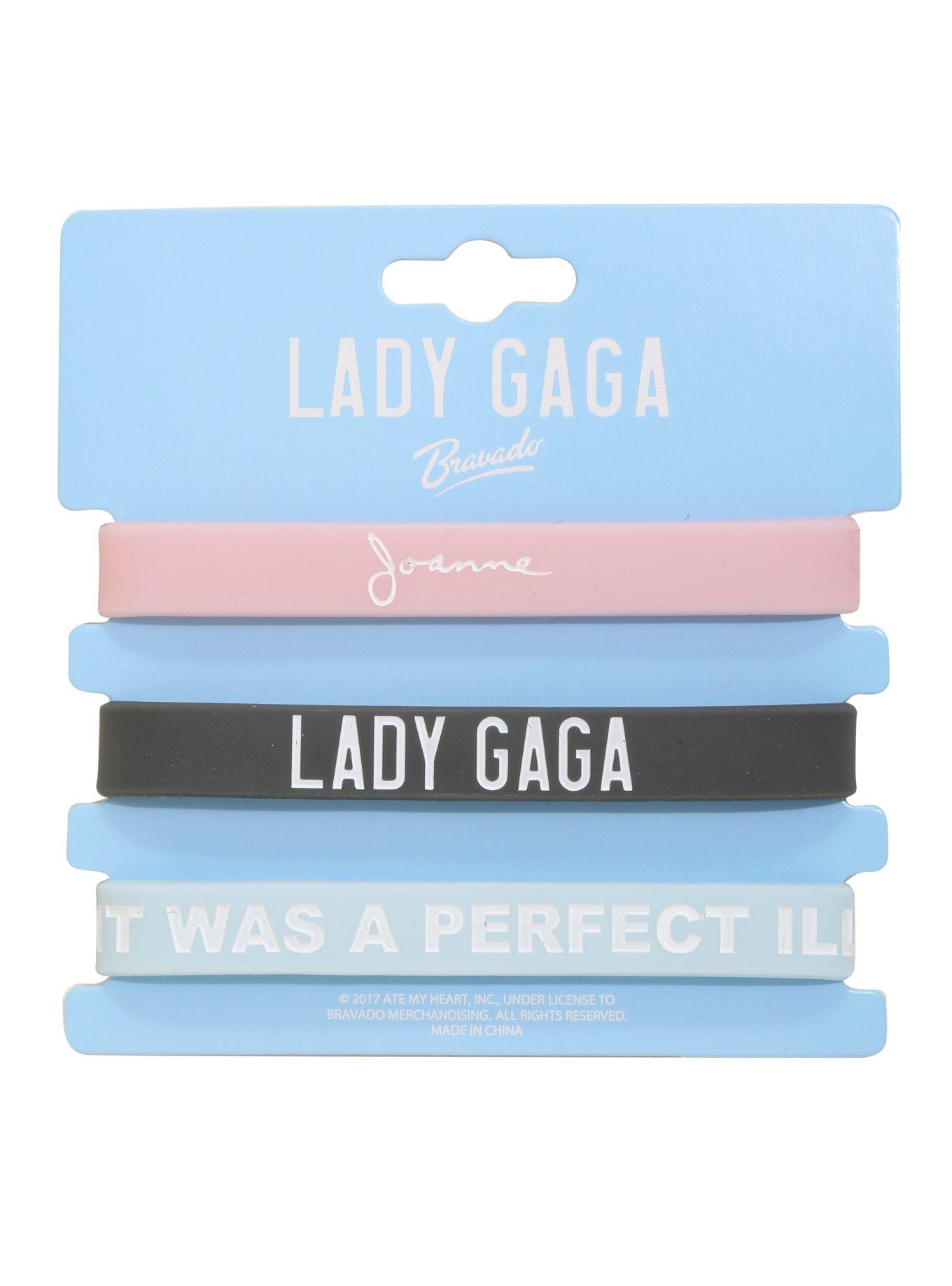 Lady Gaga Joanne Lyrics Rubber Bracelet 3 Pack, , hi-res