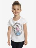 Disney Beauty And The Beast Belle Rose Frame Toddler Tee - BoxLunch Exclusive, WHITE, hi-res