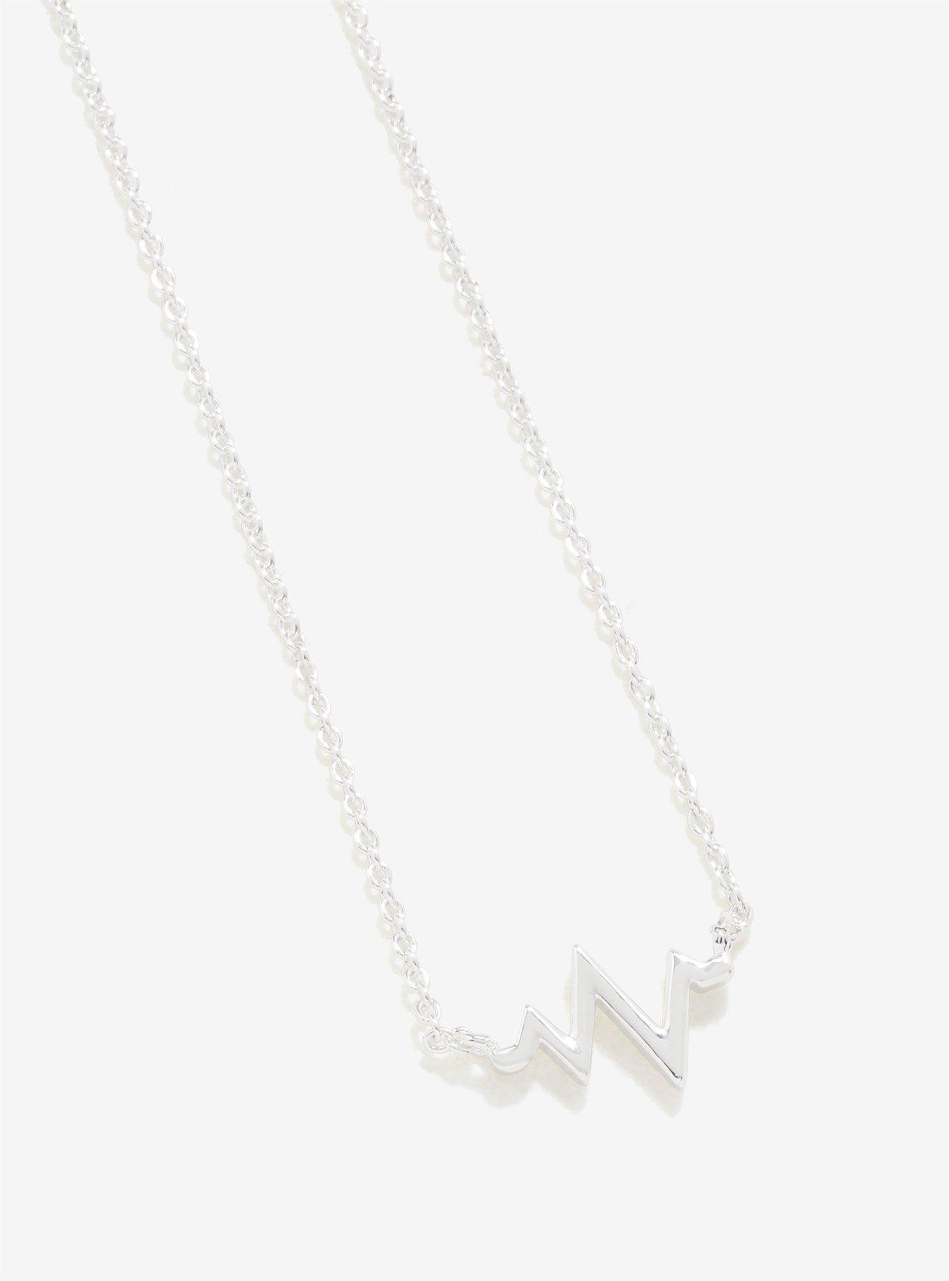 Heartbeat Silver Necklace, , hi-res