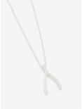 Wishbone Silver Necklace, , hi-res