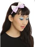 Blackheart Lavender Cupcake Drip Bow Headband, , hi-res