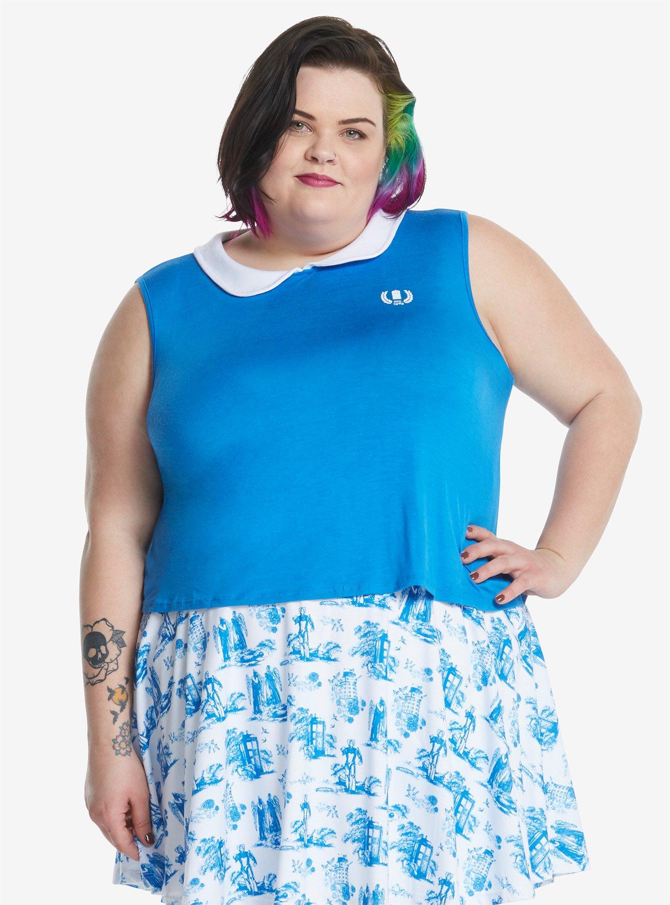 Doctor Who Peter Pan Collar Tank Top Extended Size, , hi-res