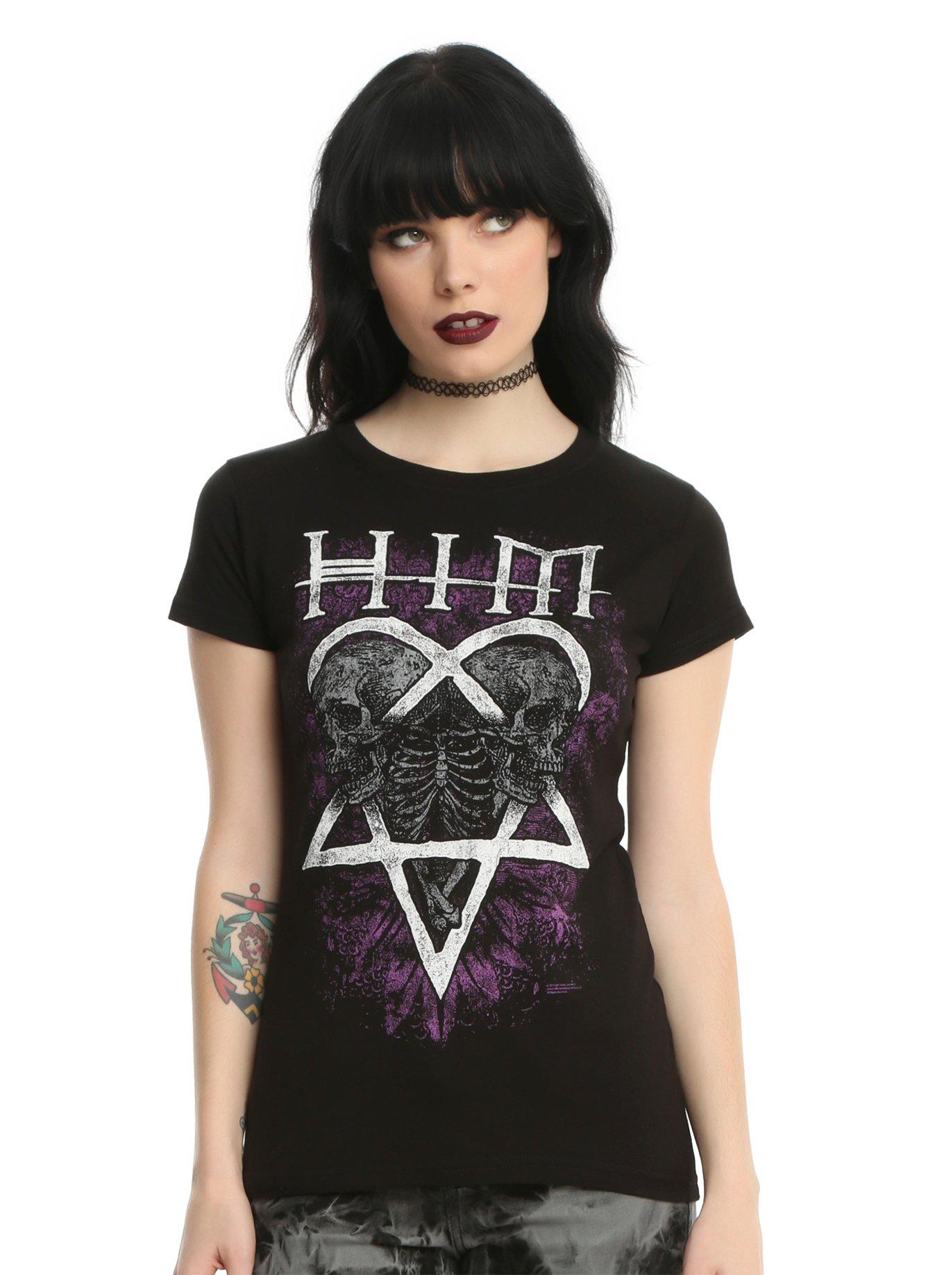 HIM Skeleton Heart T-Shirt, BLACK, hi-res