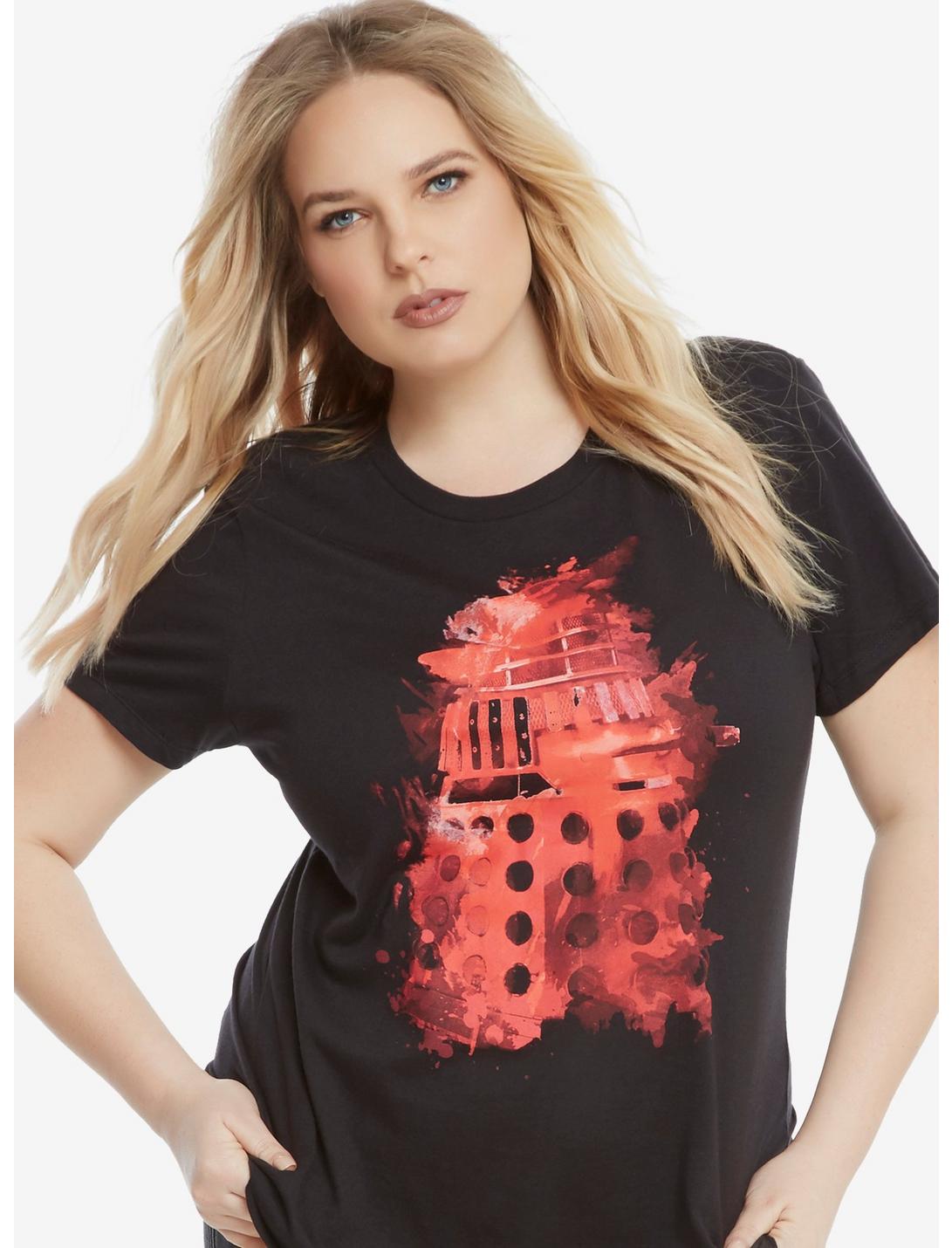 Doctor Who Dalek Ink Splatter T-Shirt Extended Size, , hi-res