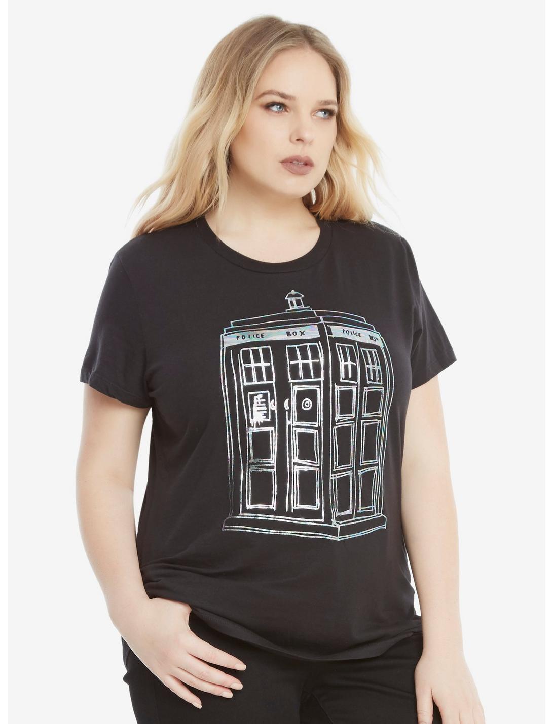 Doctor Who Oil Spill TARDIS T-Shirt Extended Size, , hi-res