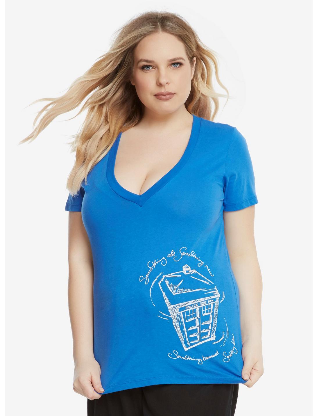 Doctor Who Something Blue T-Shirt Extended Size, , hi-res