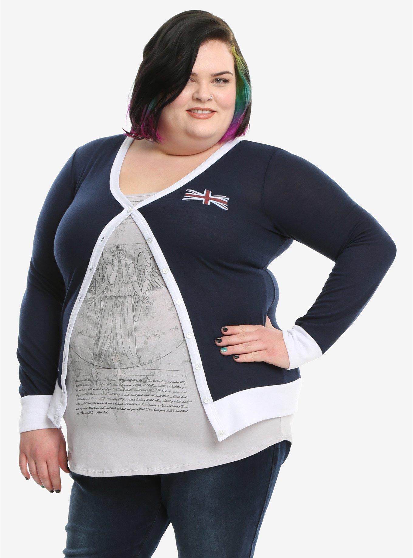 Doctor Who TARDIS Cardigan Extended Size, , hi-res