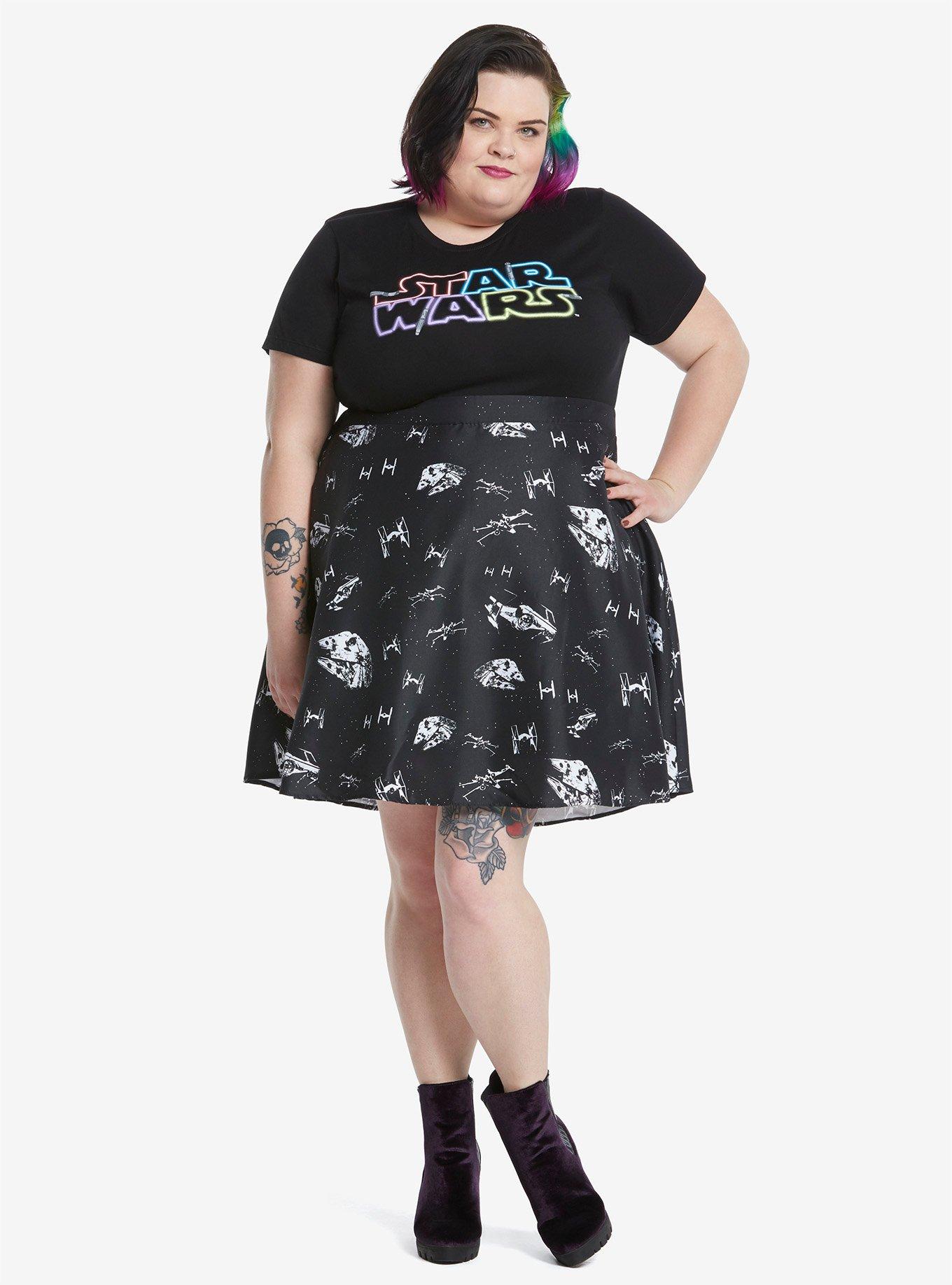 Star Wars Ships Circle Skirt Extended Size, , hi-res view 1