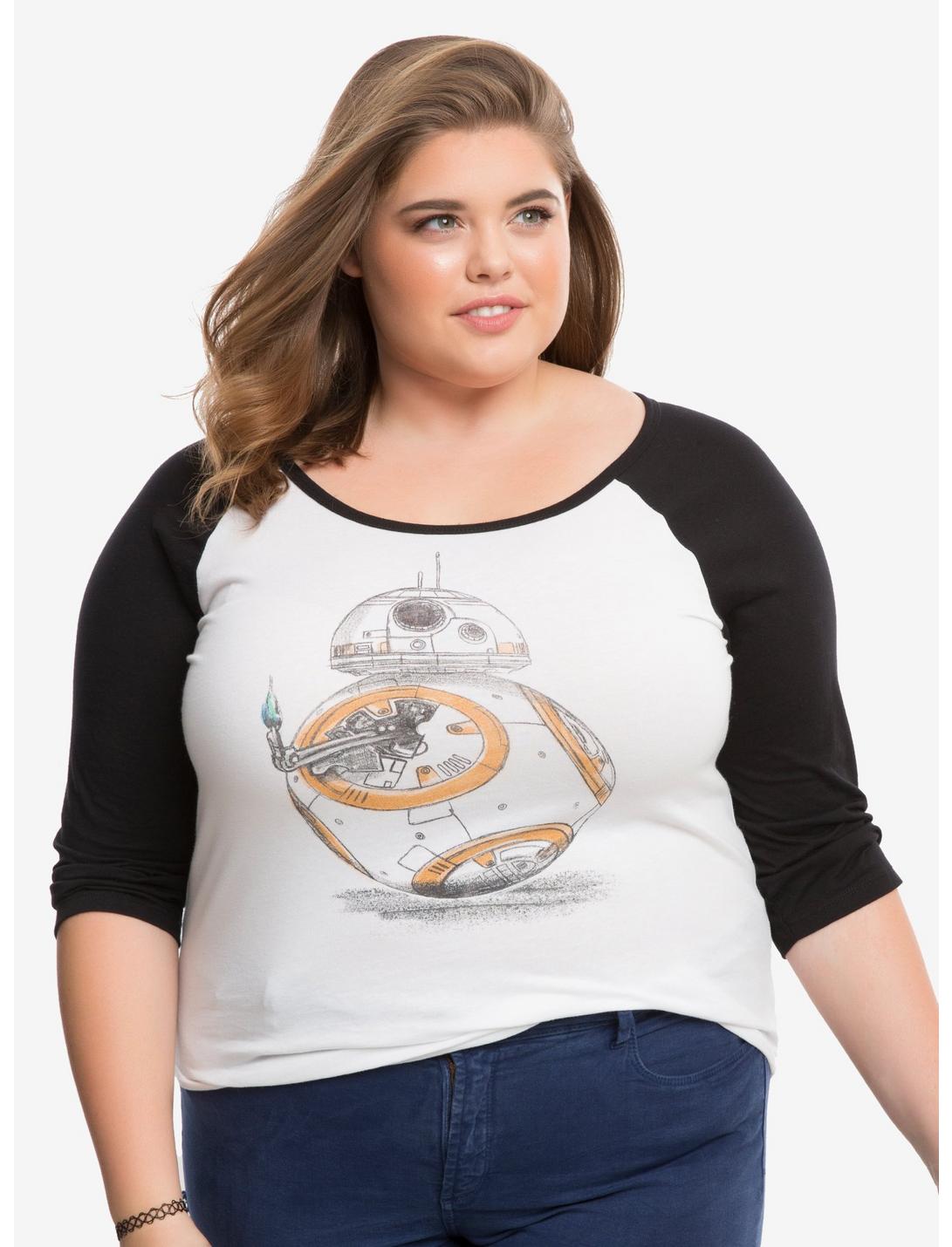 Star Wars: The Force Awakens BB-8 Thumbs Up Raglan Extended Size, , hi-res