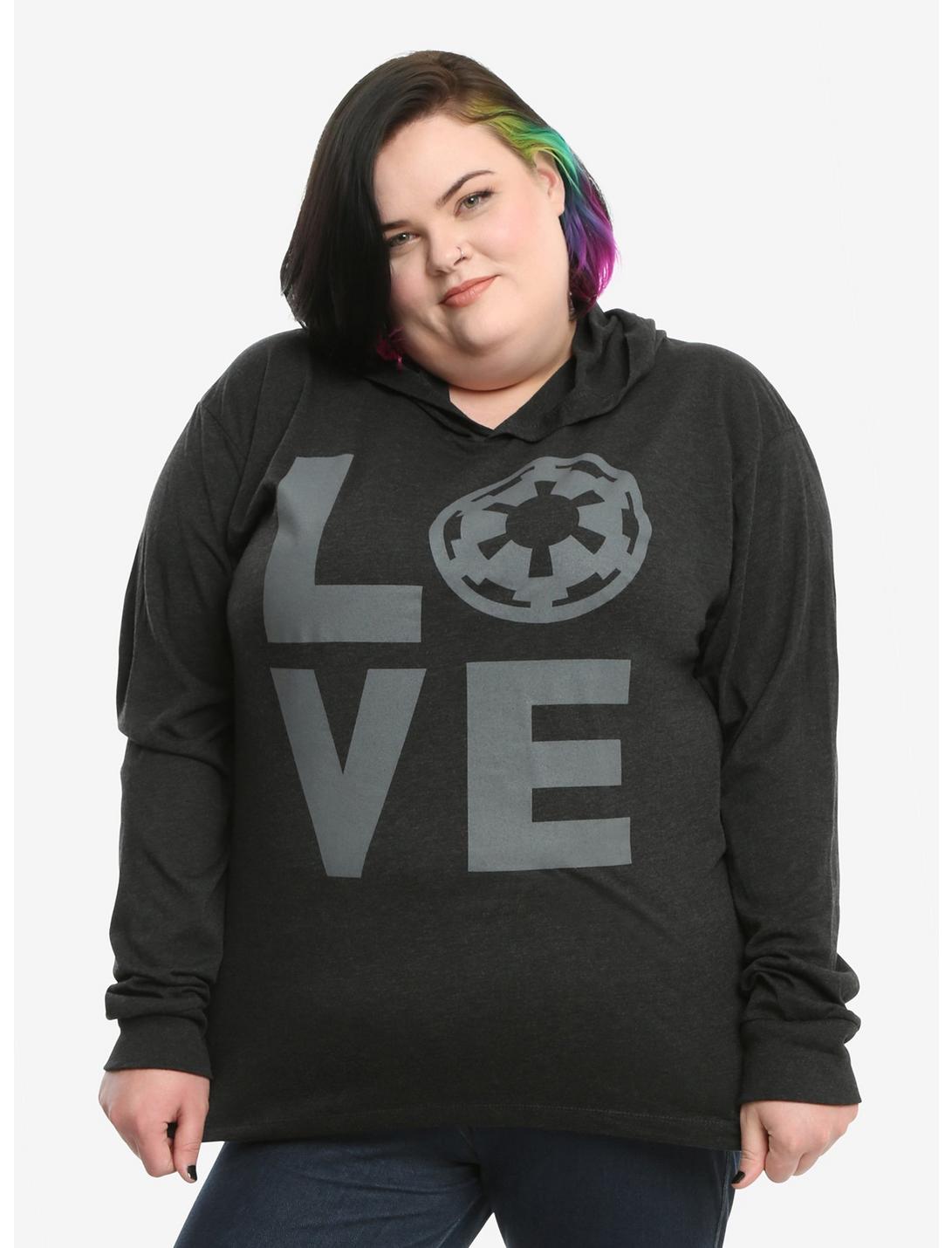 Star Wars Imperial Logo Love Lounge Hoodie Extended Size, , hi-res
