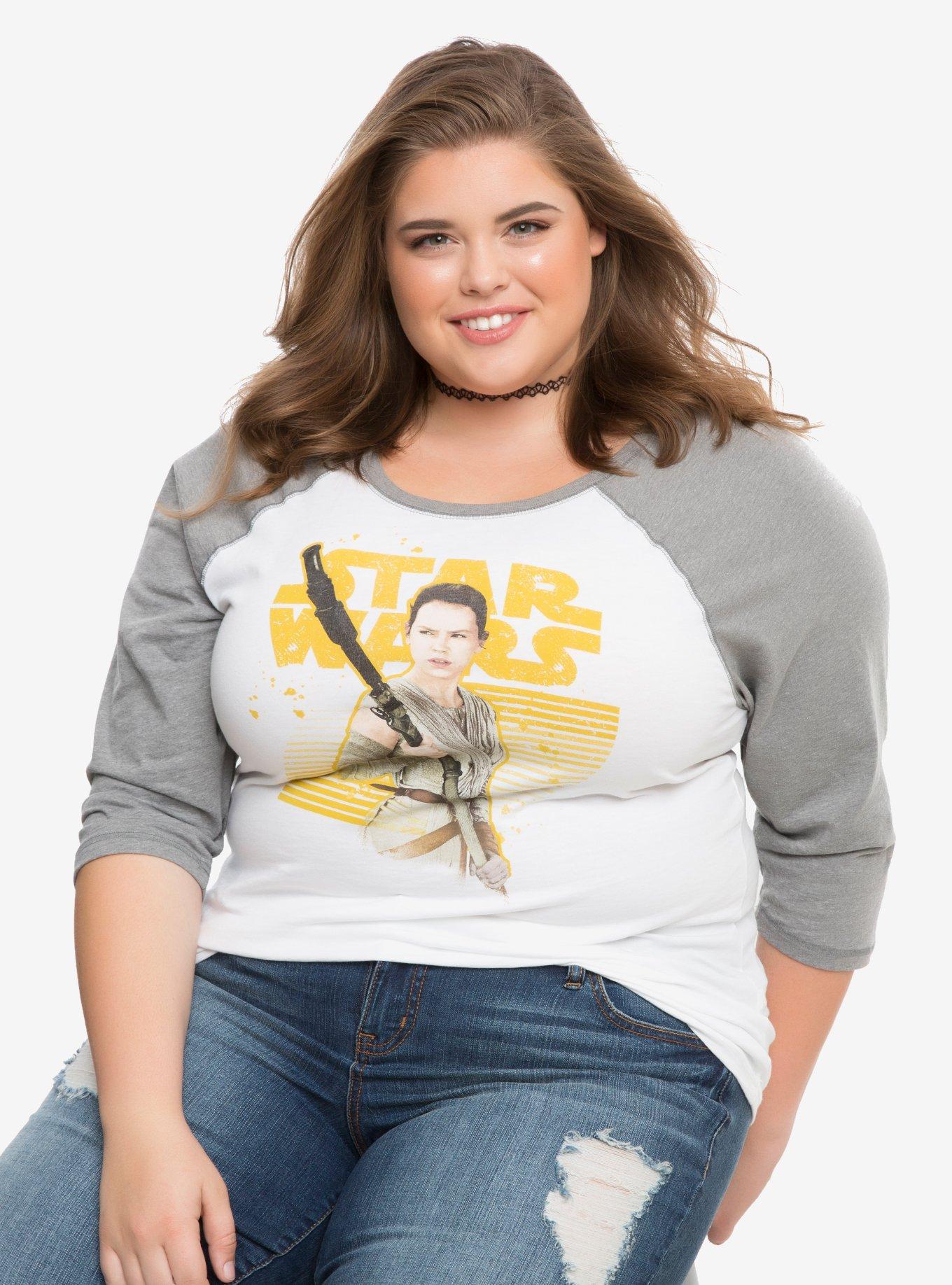 Star Wars: The Force Awakens Rey Resistance Raglan Plus Size, , hi-res