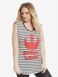 Star Wars Rebel Love Striped Muscle Top Extended Size, , hi-res