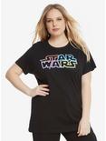 Star Wars Lightsaber Light Up Logo T-Shirt Extended Size, , hi-res