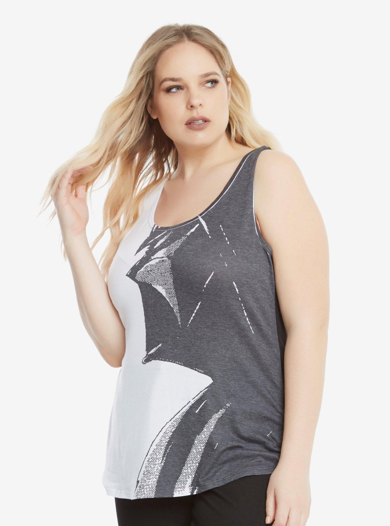 Star Wars Darth Vader Black & White Tank Top Extended Size, , hi-res