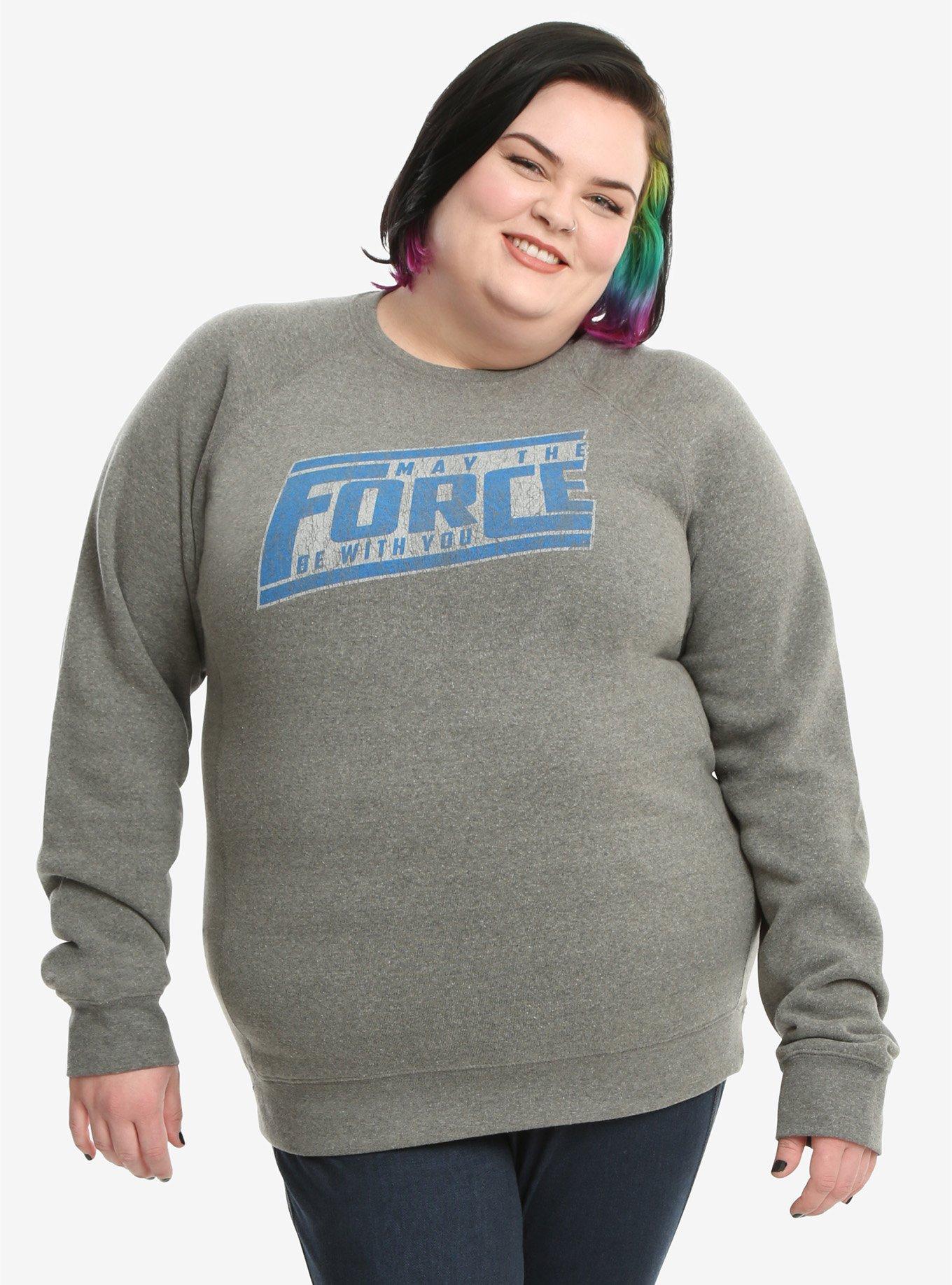 Star Wars May The Force Sweatshirt Extended Size, , hi-res