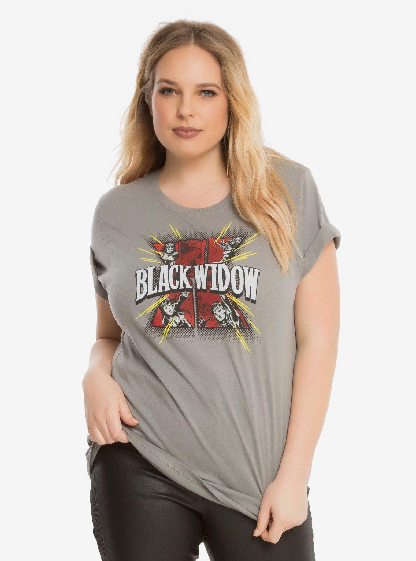 Marvel Black Widow Retro T-Shirt Extended Size, , hi-res