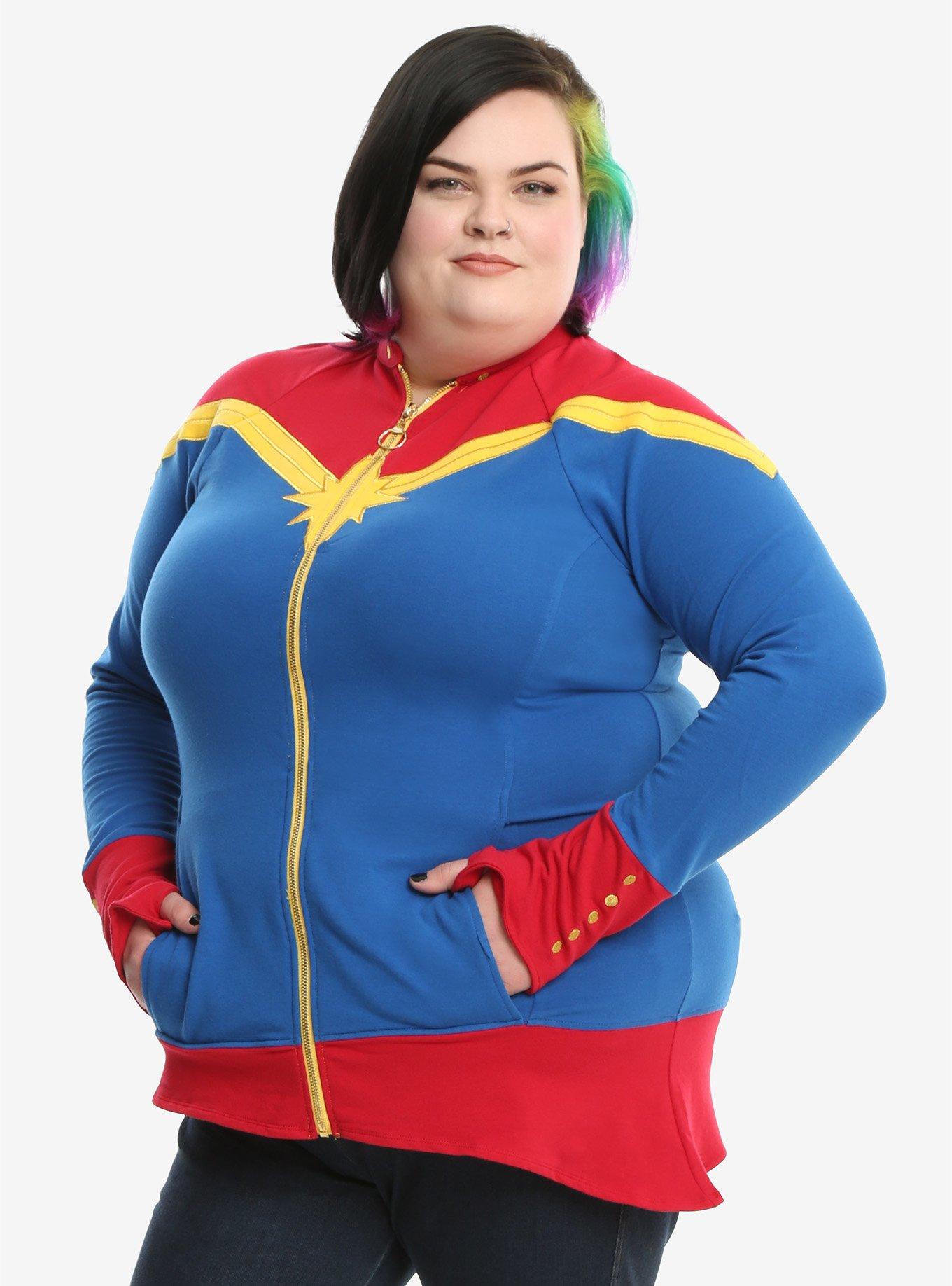 Marvel Captain Marvel Jacket Extended Size, , hi-res