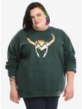 Marvel Loki Helmet Sweatshirt Extended Size, , hi-res