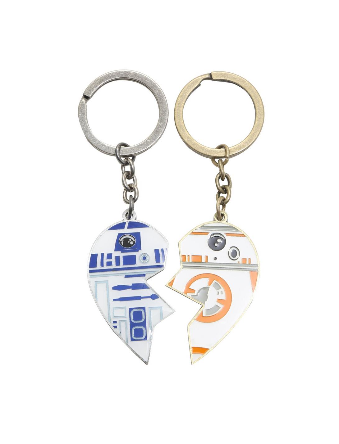 Star Wars Droids R2-D2 BB-8 Best Friends Forever Key Chains, , hi-res