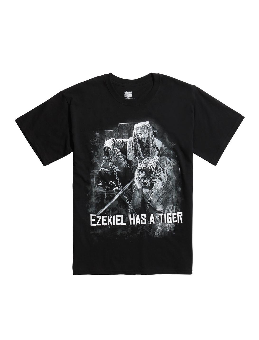 The Walking Dead Ezekiel Tiger T-Shirt, BLACK, hi-res