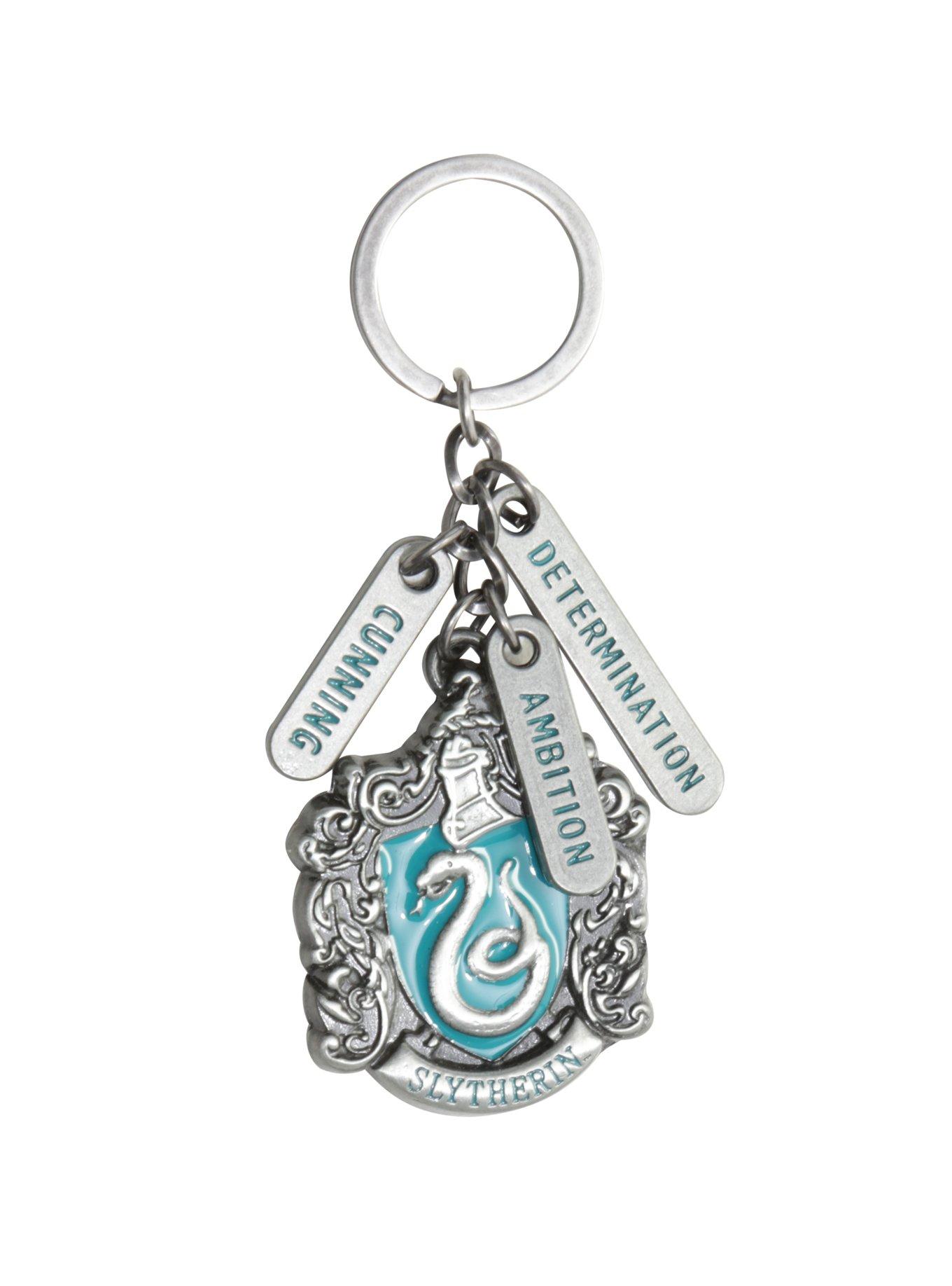 Harry Potter Slytherin Charm Crest Key Chain, , hi-res