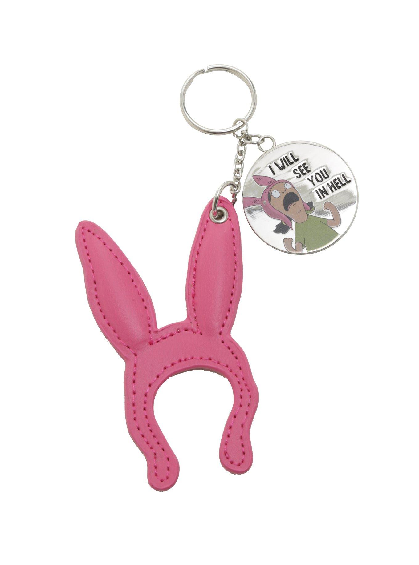 Bob's Burgers See You In Hell Ears Louise Charm Key Chain, , hi-res