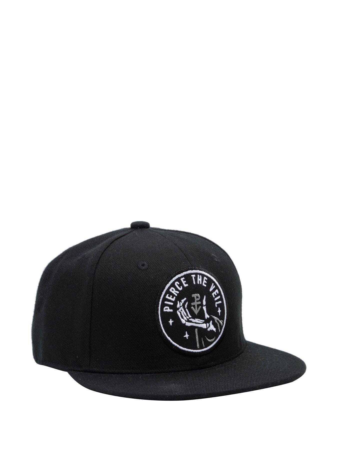 Pierce The Veil Skeleton Hand Snapback Hat, , hi-res