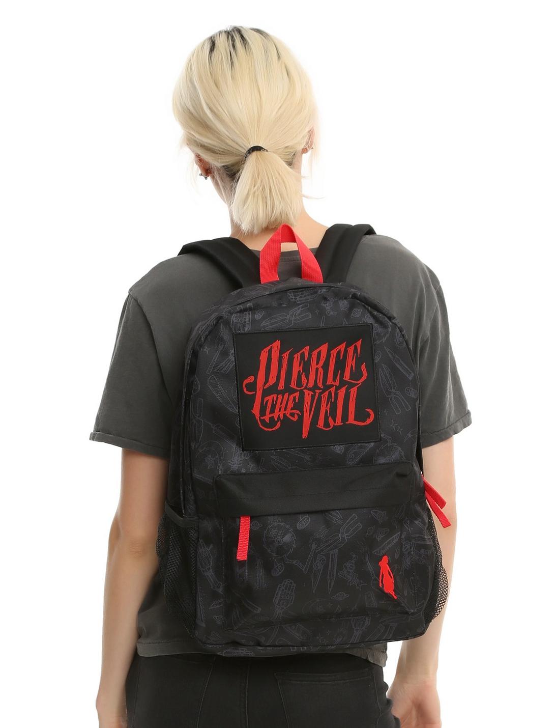 Pierce The Veil Embroidered Backpack, , hi-res