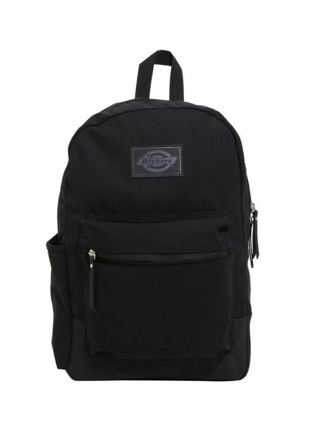 Dickies Black Faux Leather Bottom Backpack 