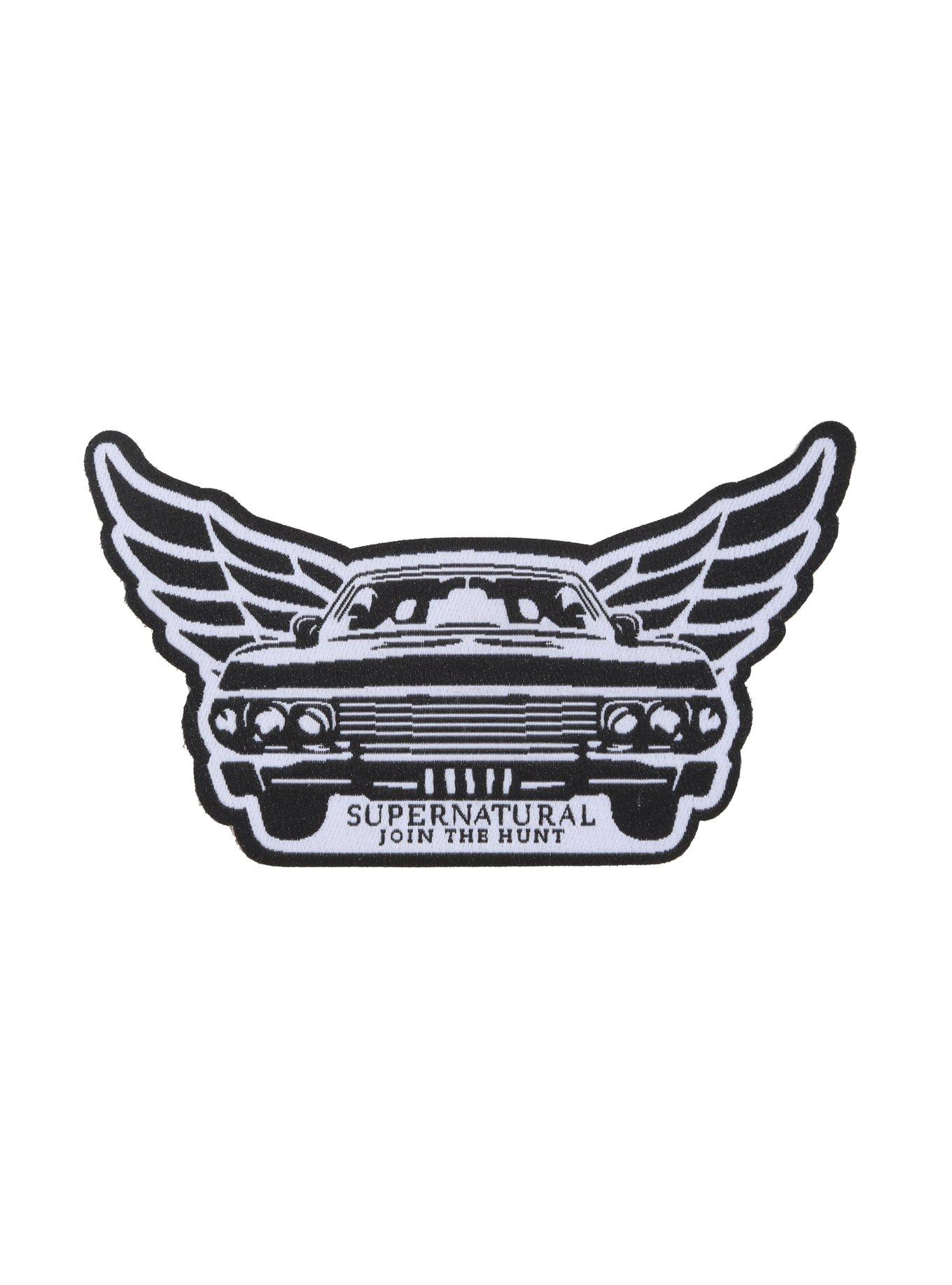 Supernatural Impala Wings Baby Iron-On Patch, , hi-res