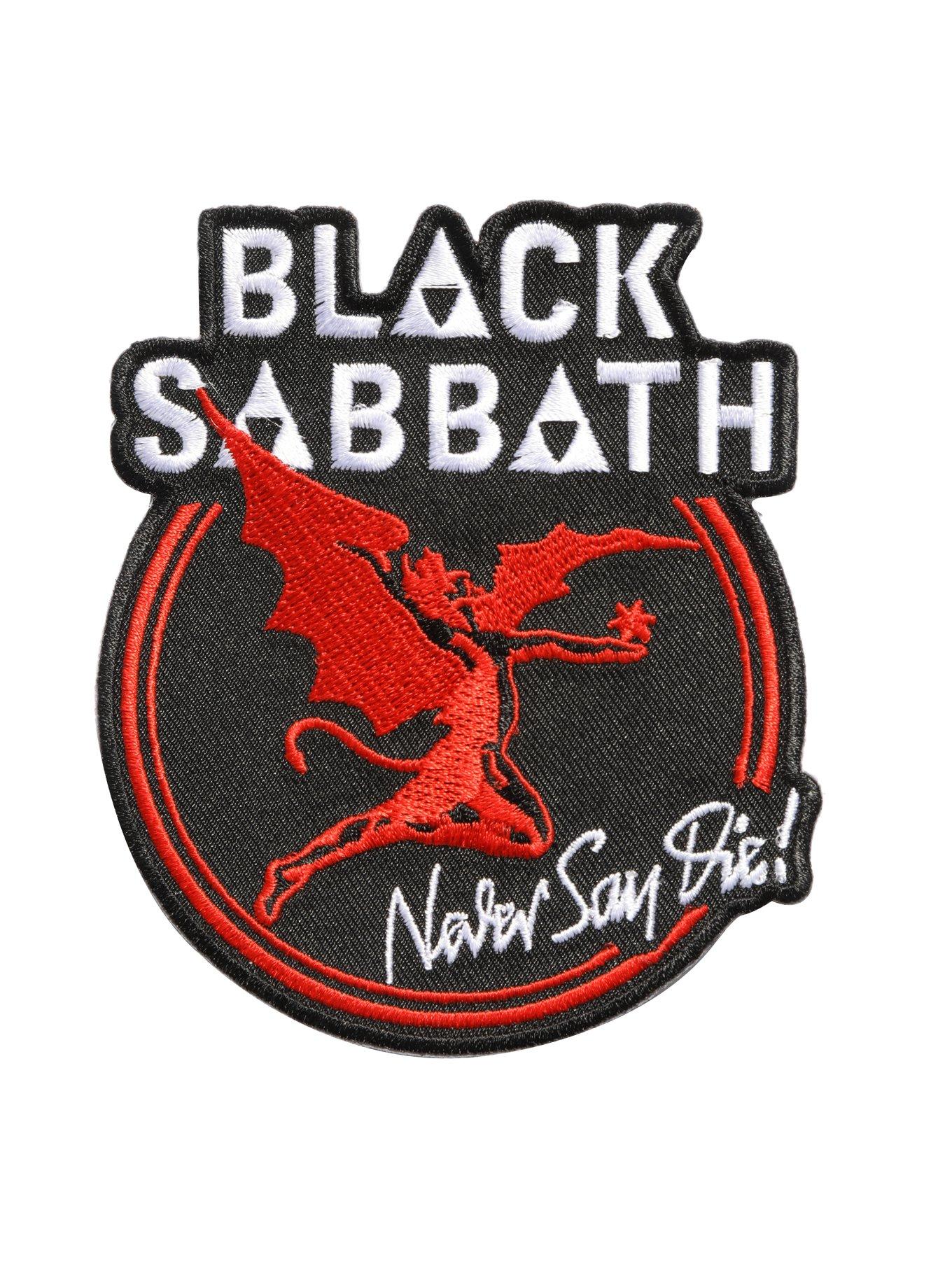 Black Sabbath Never Say Die Iron-On Patch, , hi-res