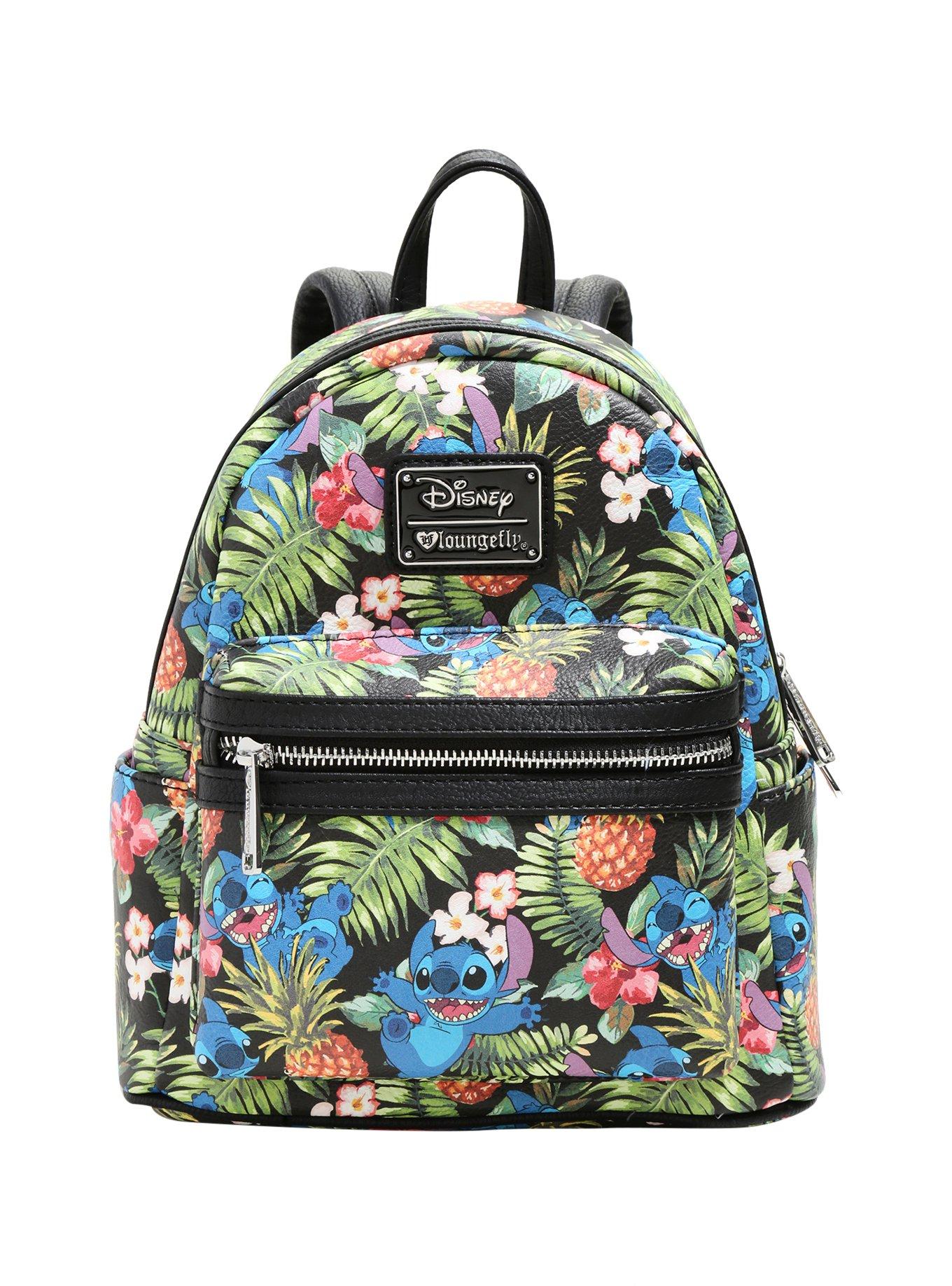 Loungefly Lilo & Stitch Allover Leaf Mini Backpack, , hi-res