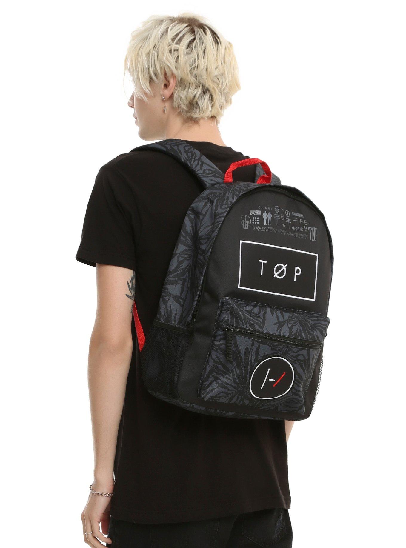 Twenty one 2025 pilots red backpack