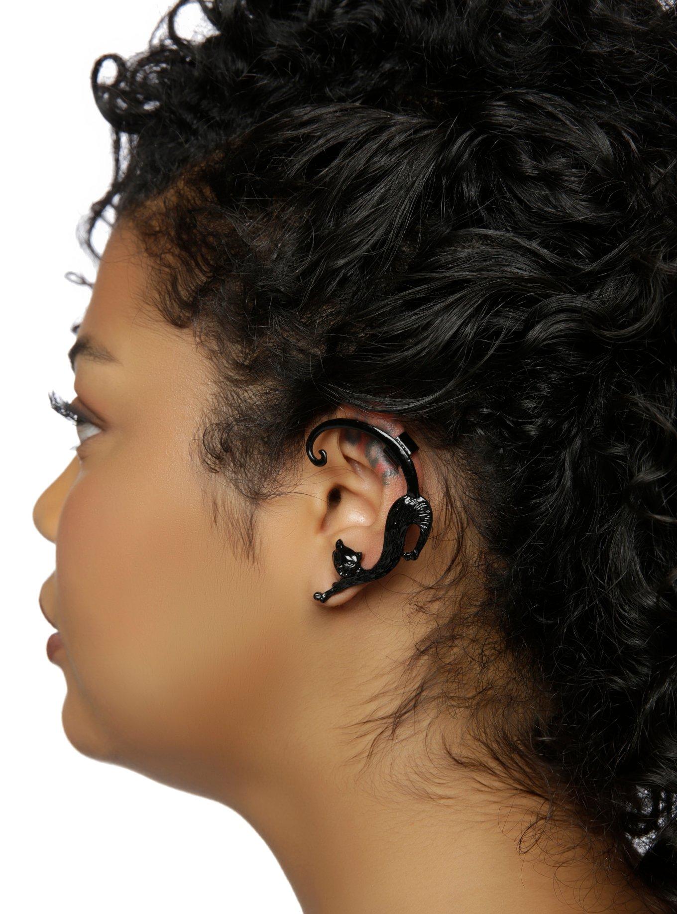 Black Cat Climber Ear Cuff Hot Topic