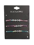 Blackheart Pastel Blah Ugh Meh Cord Bracelet Set, , hi-res