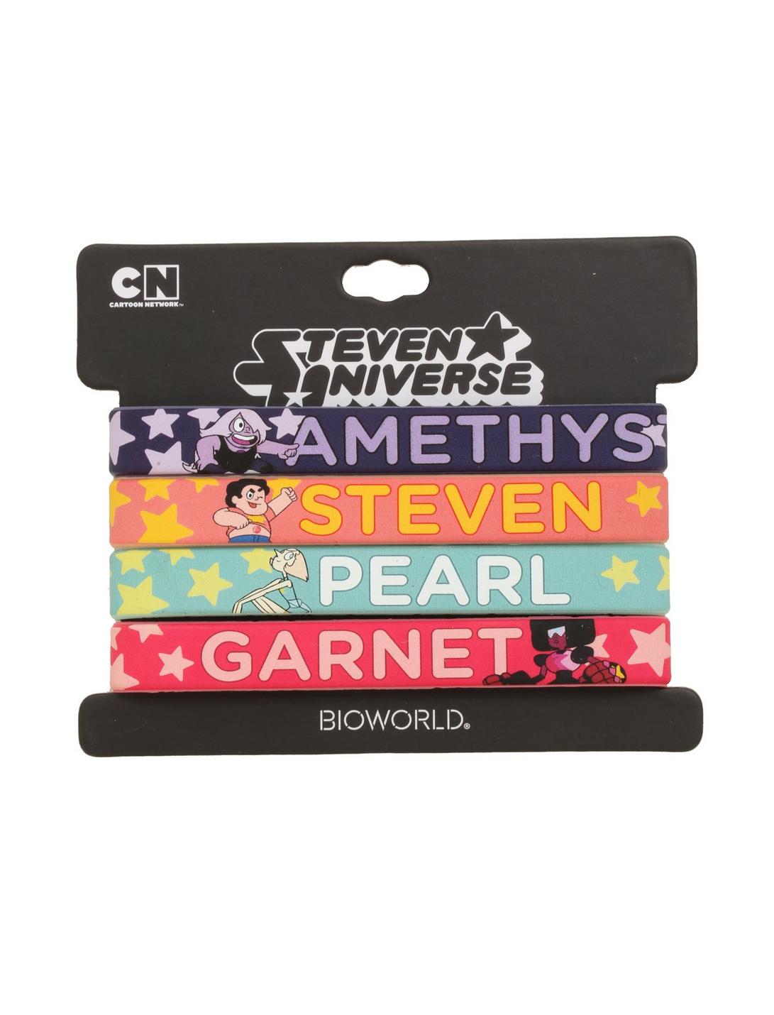 Steven Universe Characters Rubber Bracelet Set, , hi-res