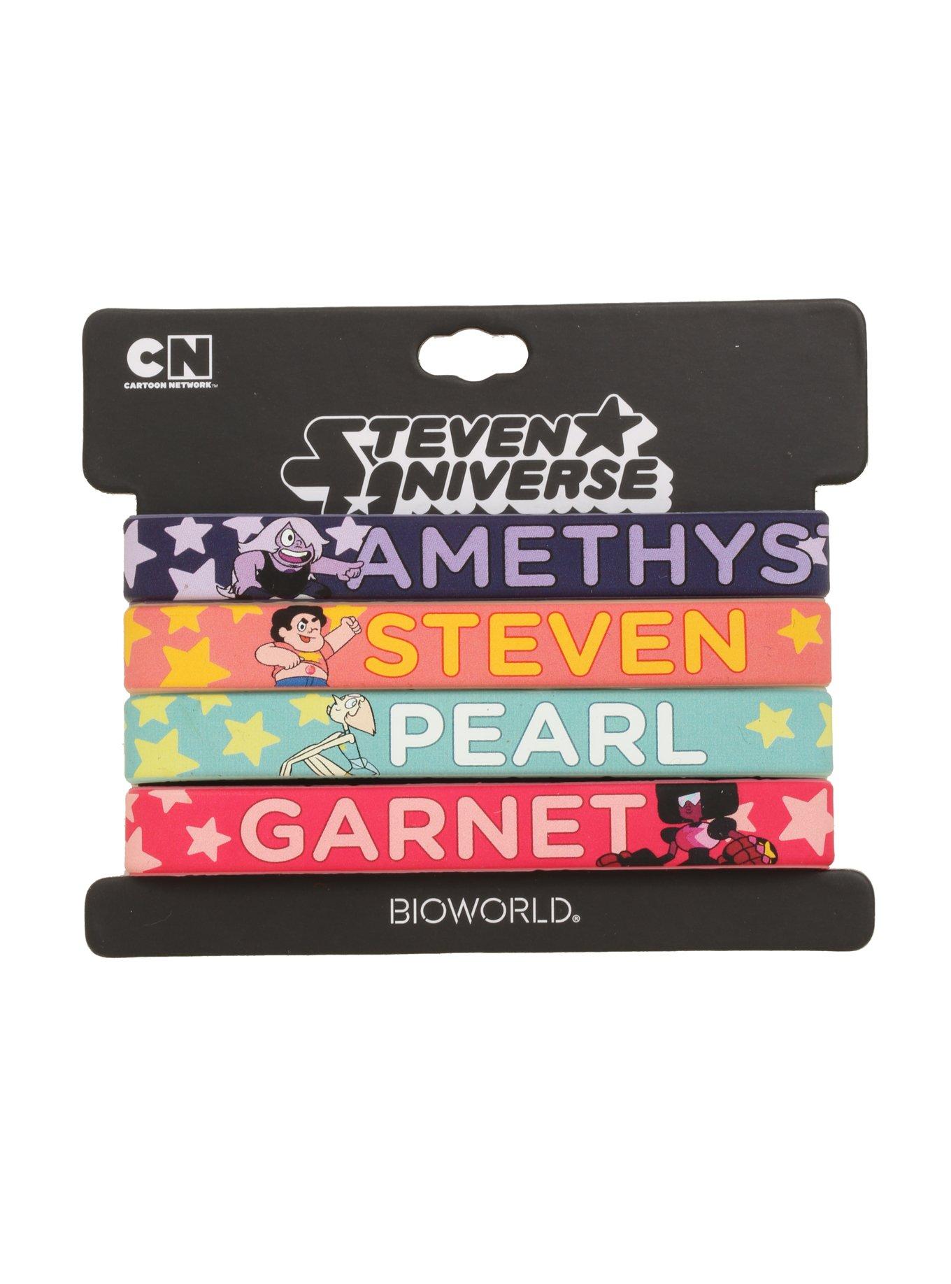 Steven Universe Characters Rubber Bracelet Set, , hi-res