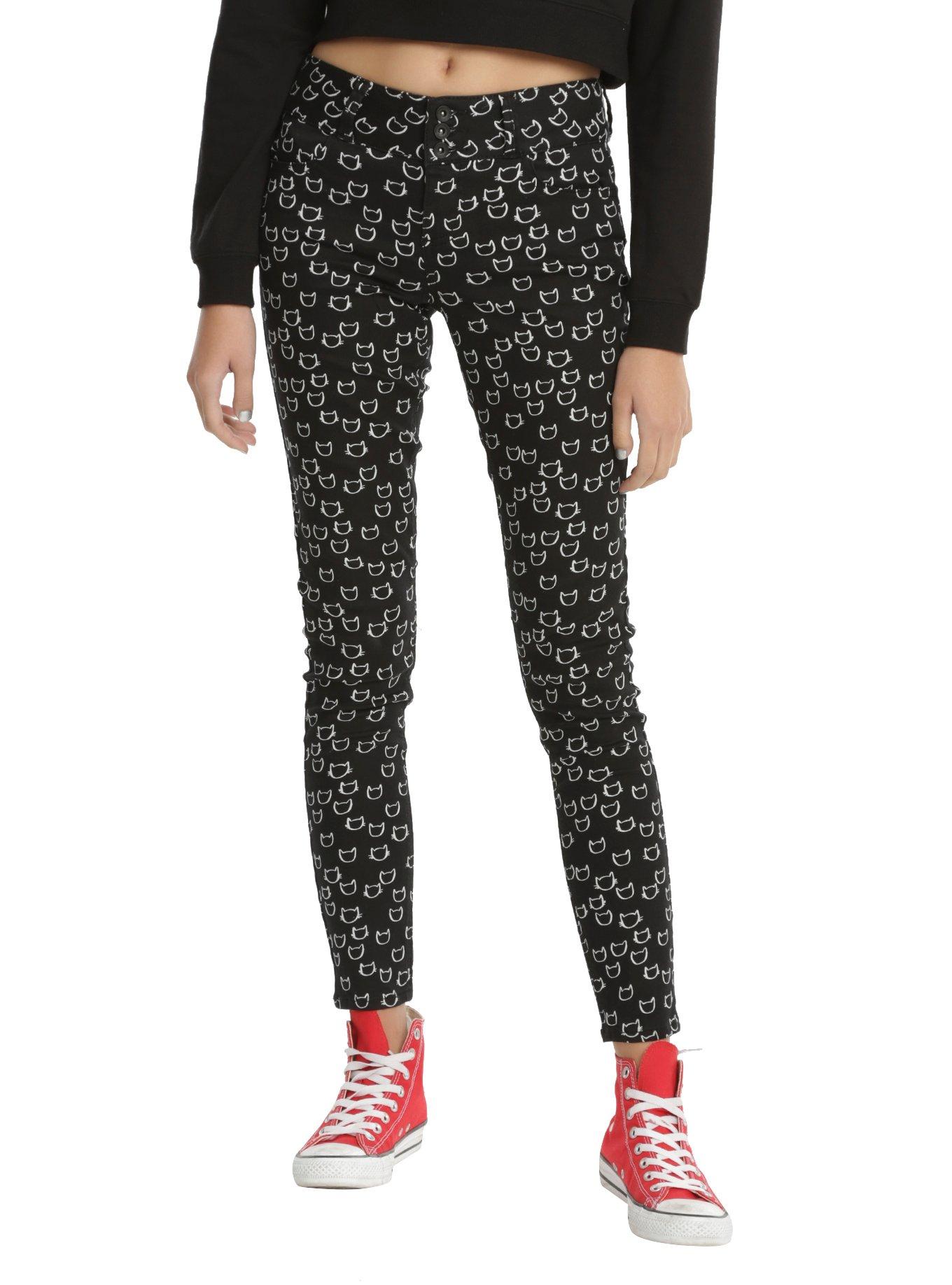 Jean Fille Cat & Jack Super Skinny - Noir Avec Paillettes - Taille 16 - Occasion Très Bon état