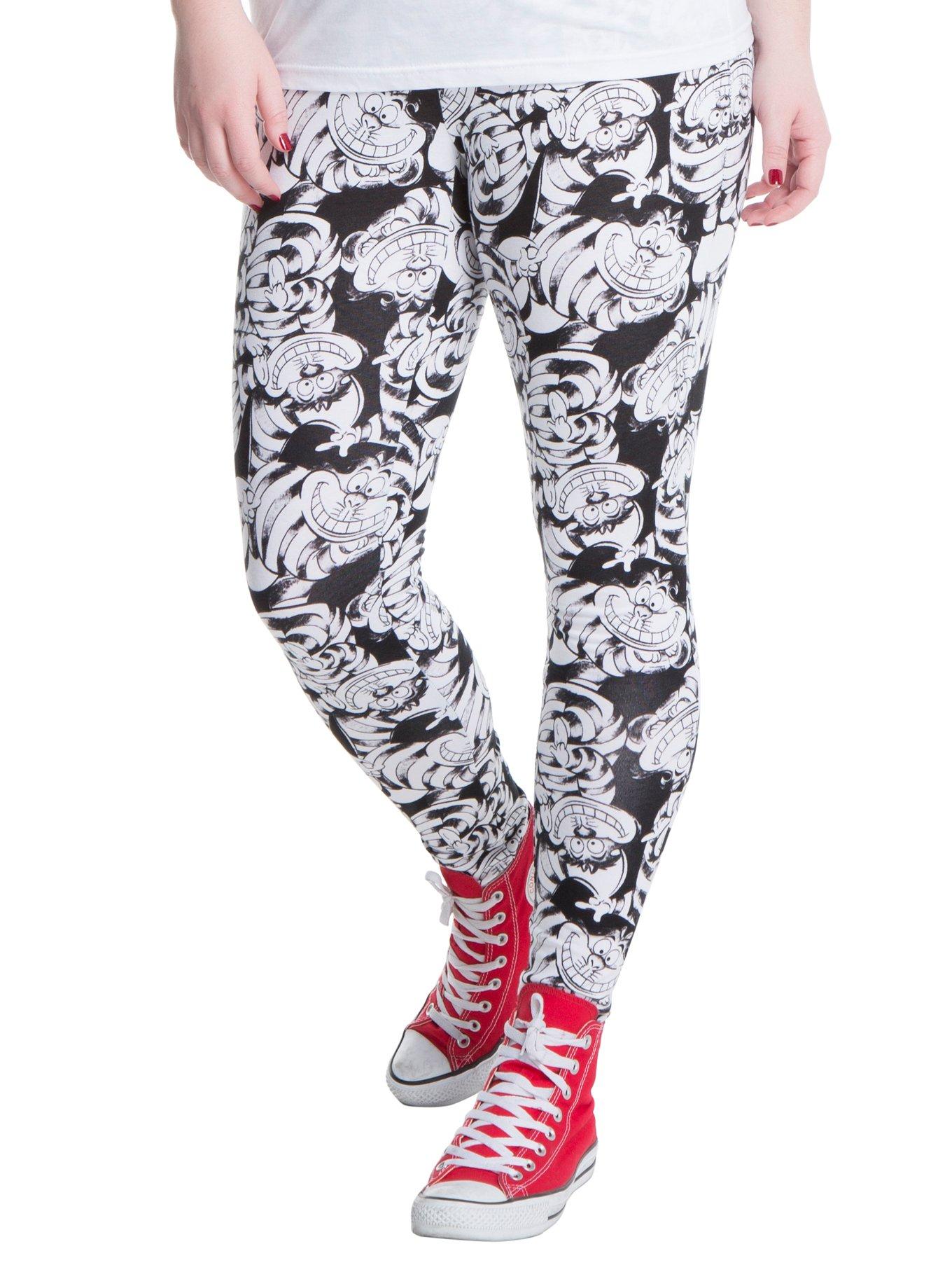 Disney Alice In Wonderland Cheshire Cat Leggings Plus Size