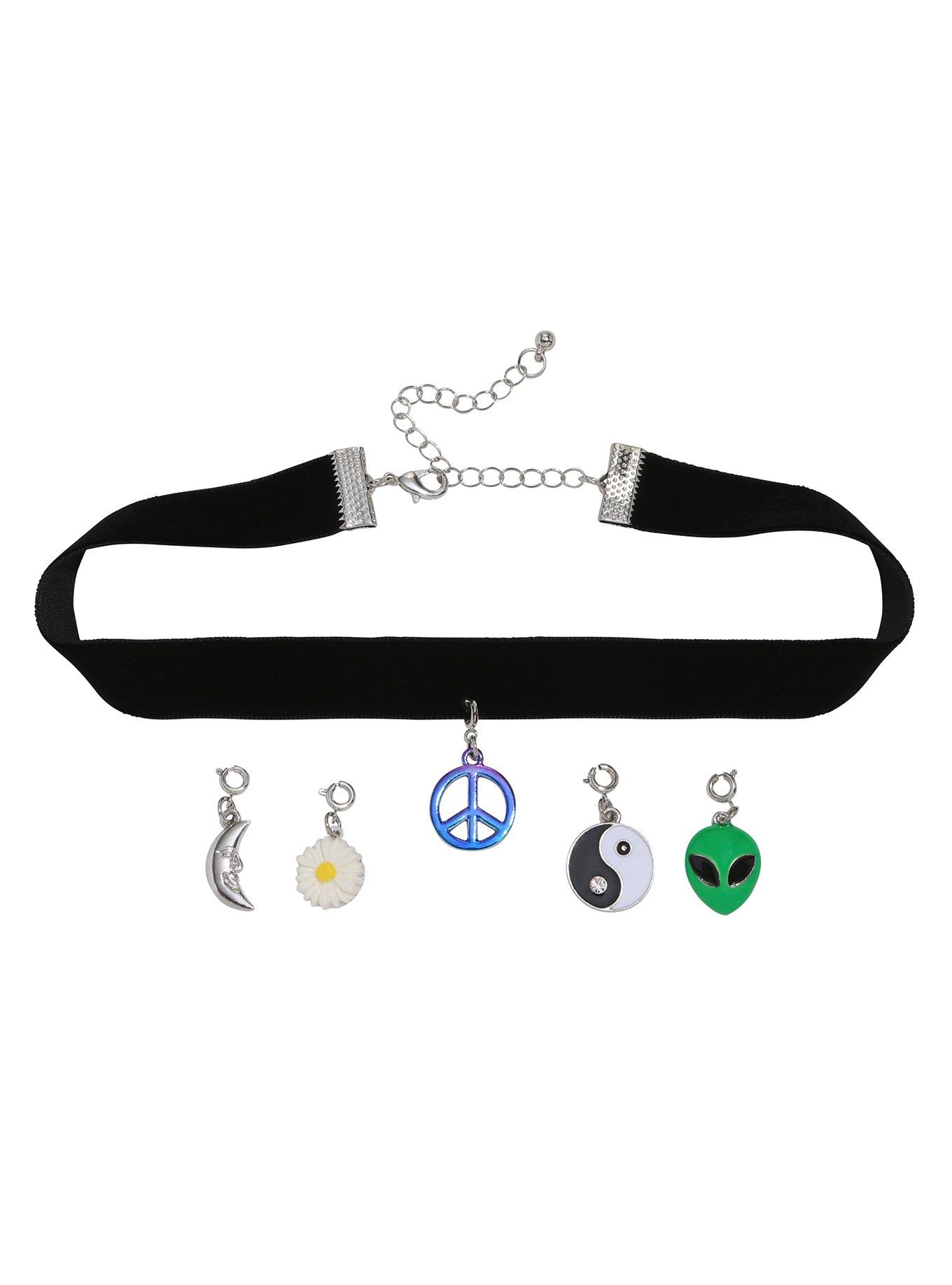 Blackheart 90s Interchangeable Charm Choker, , hi-res