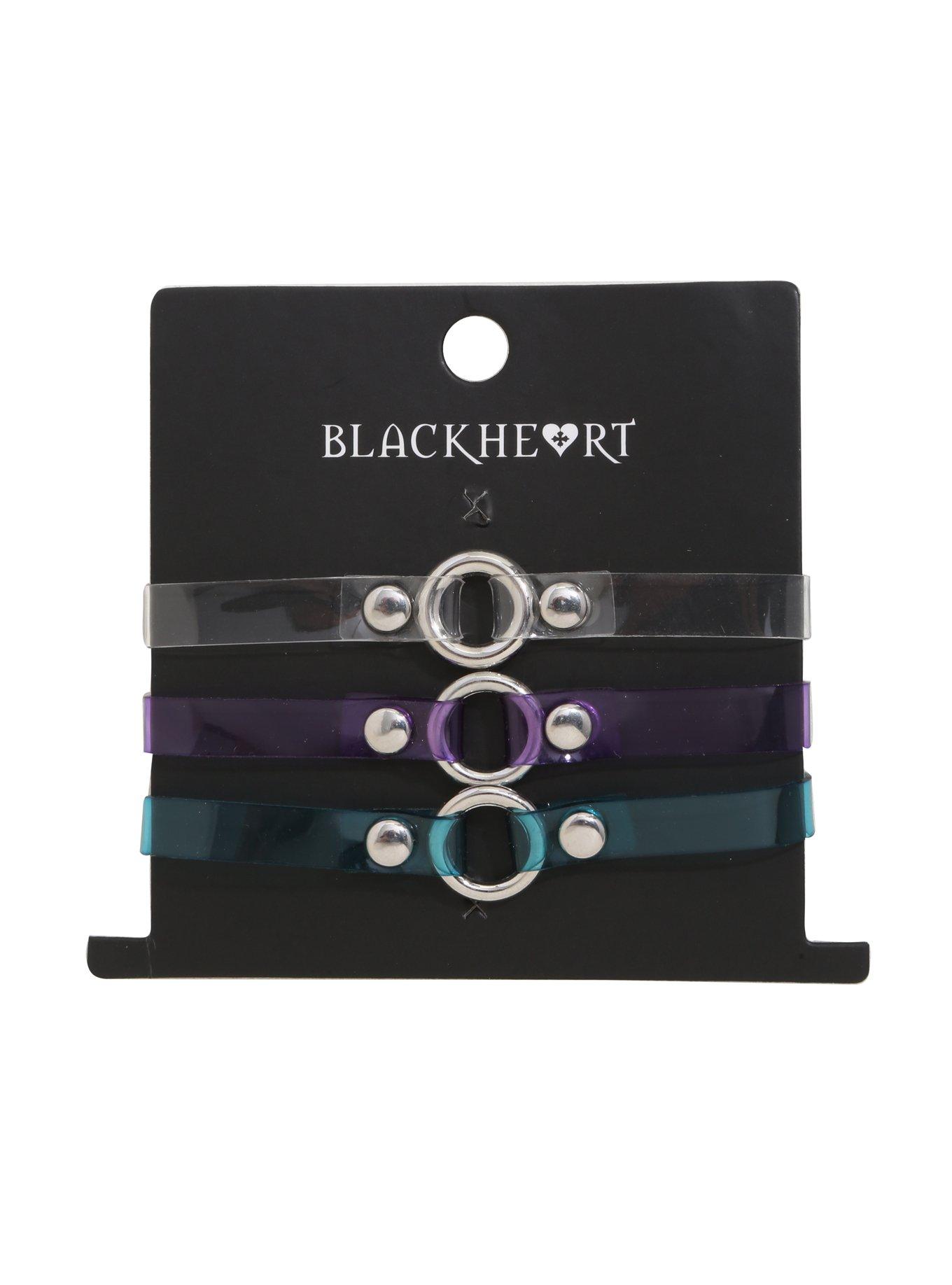 Blackheart Mini Clear Bondage Bracelet Set, , hi-res