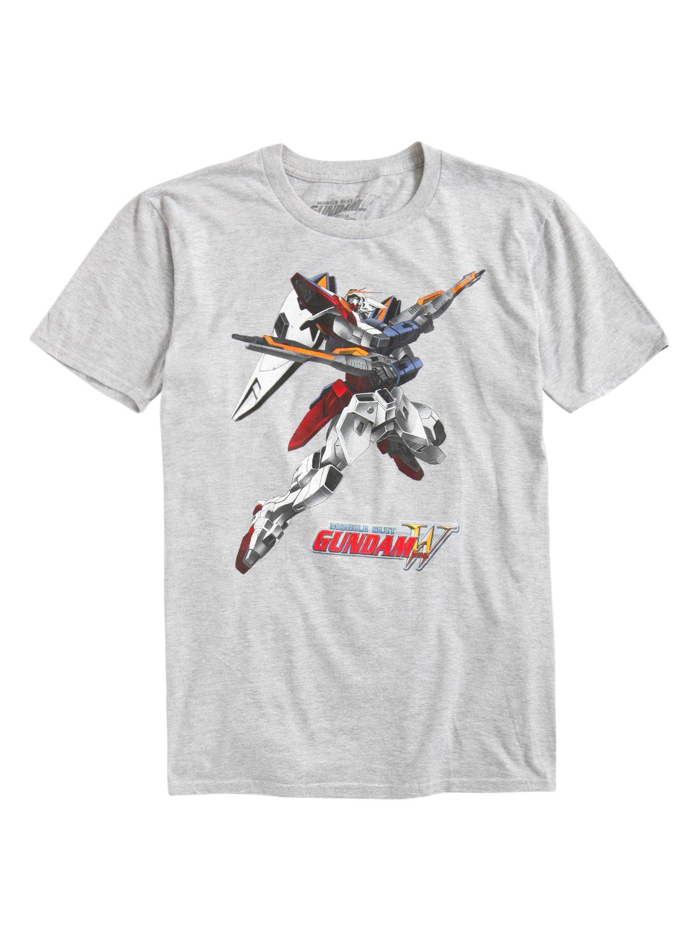 T-shirt Vintage 2000 Mobile Suit Gundam Wing - Blanc - Taille M - Occasion Très Bon état