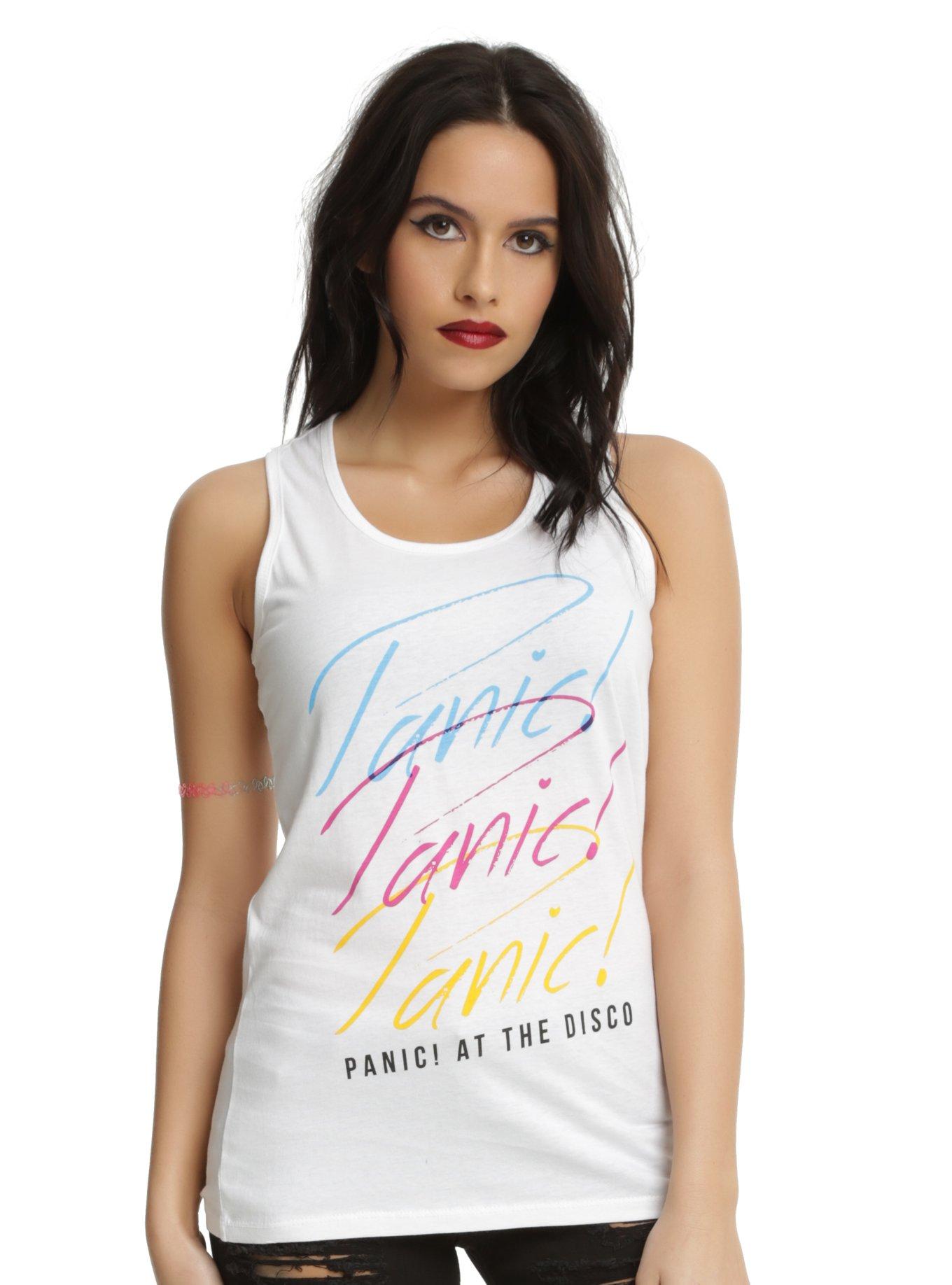 Panic! At The Disco Triple Panic! Logo Girls Tank Top | Hot Topic