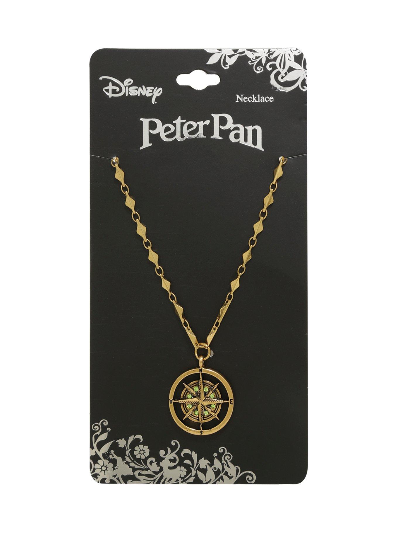 Disney Peter Pan Compass Necklace, , hi-res