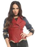 Her Universe DC Comics Wonder Woman Armor Faux Leather Jacket, MULTI, hi-res