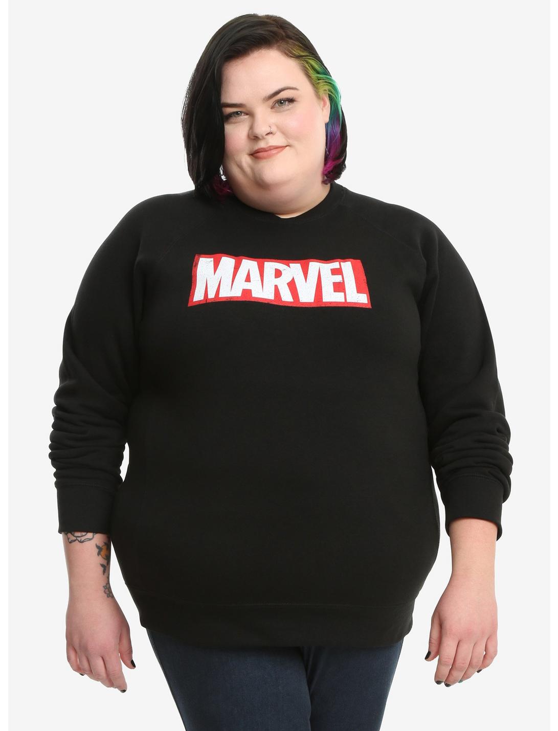 Marvel Brick Logo Sweatshirt Extended Size, , hi-res
