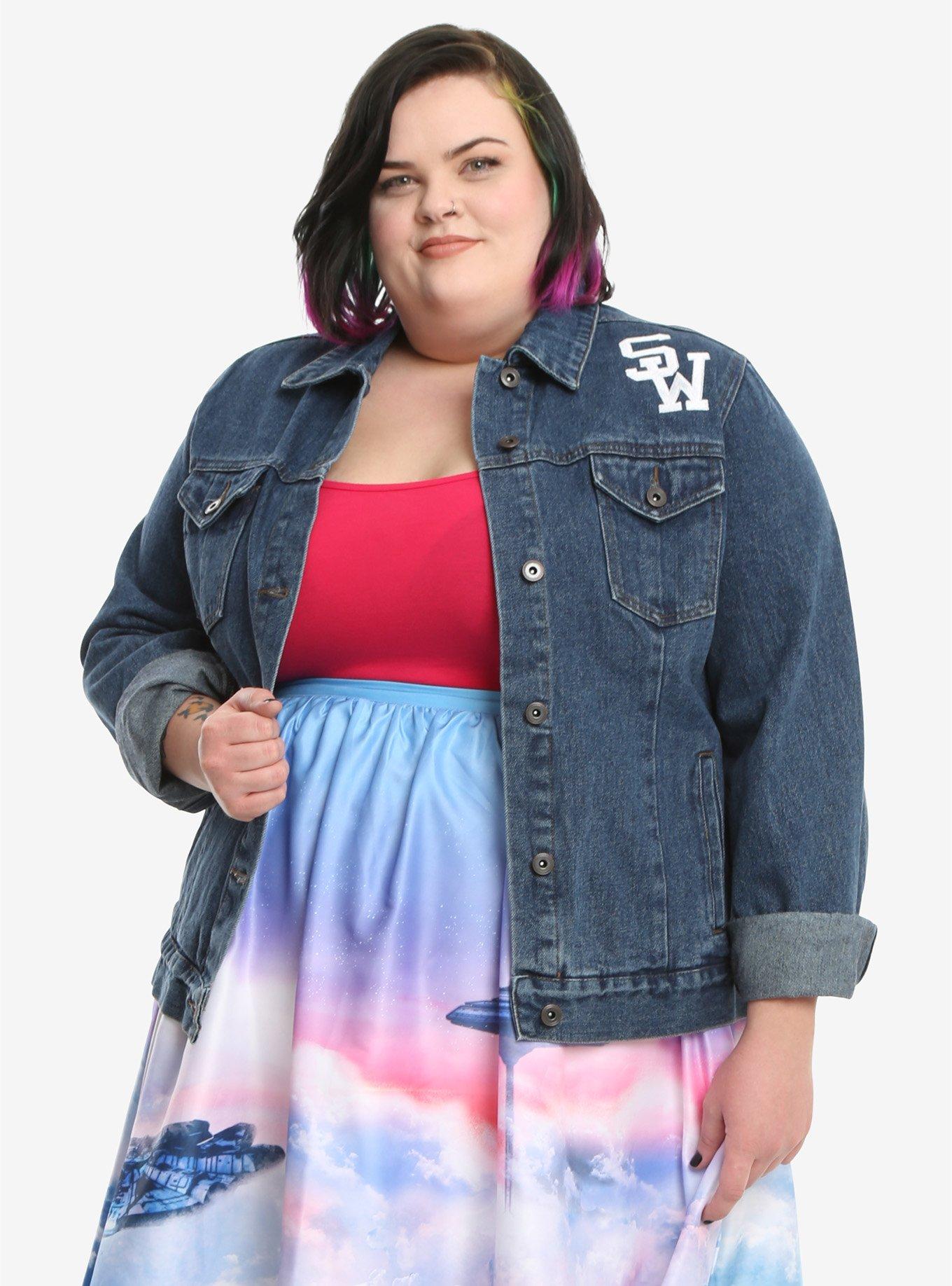 Star Wars May The Force Denim Jacket Extended Size, , hi-res